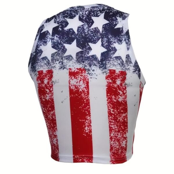 Holiday Flag Print Fashion Versatile Vacation Style Camisole Top - Image 3