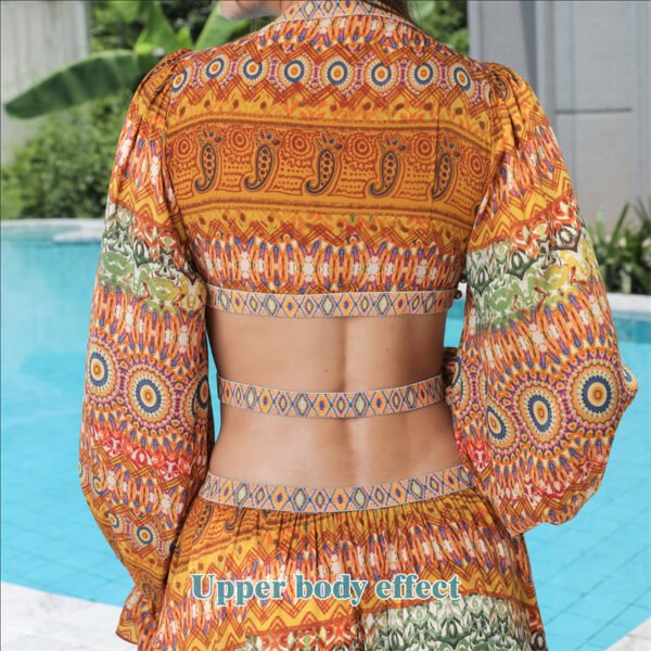 Floral Large Hem Dress - Image 2