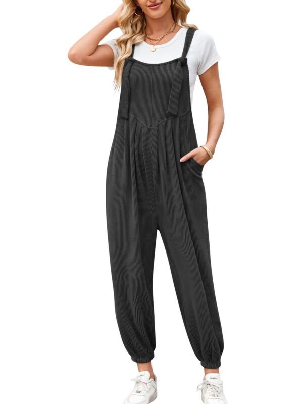 Women's Casual Pocket Long Jumpsuit - Image 4