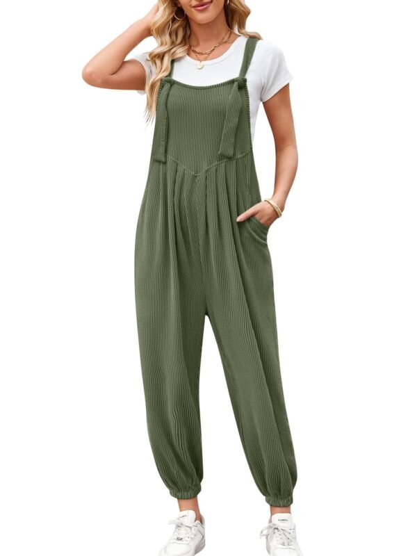 Women's Casual Pocket Long Jumpsuit - Image 2