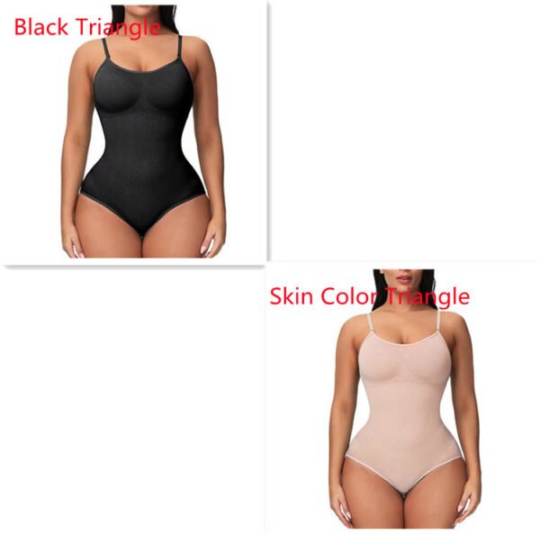 Women's Suspender Jumpsuit Fashion Casual Seamless Slim Body-shaping Corsets Bodysuit - Image 9