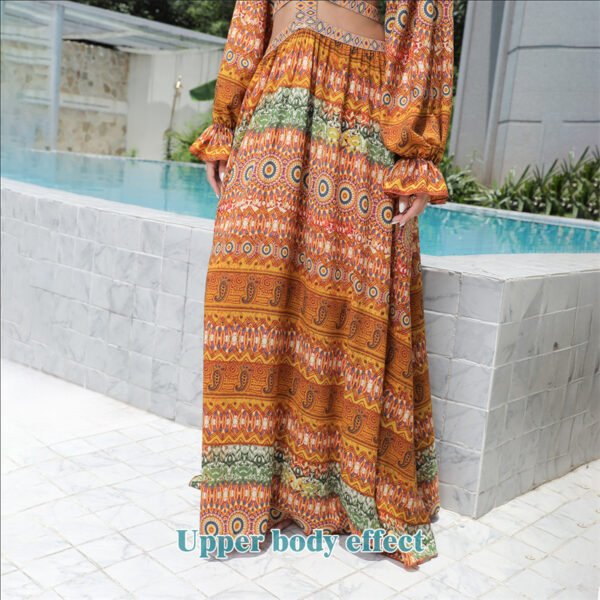 Floral Large Hem Dress - Image 4