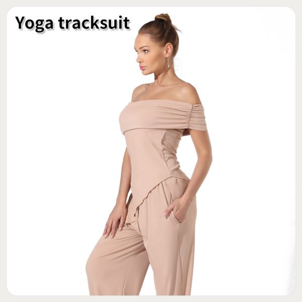 Women's Solid Color Off Shoulder Jumpsuits - Image 10