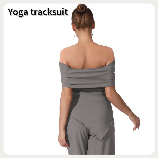 Women's Solid Color Off Shoulder Jumpsuits - Image 5