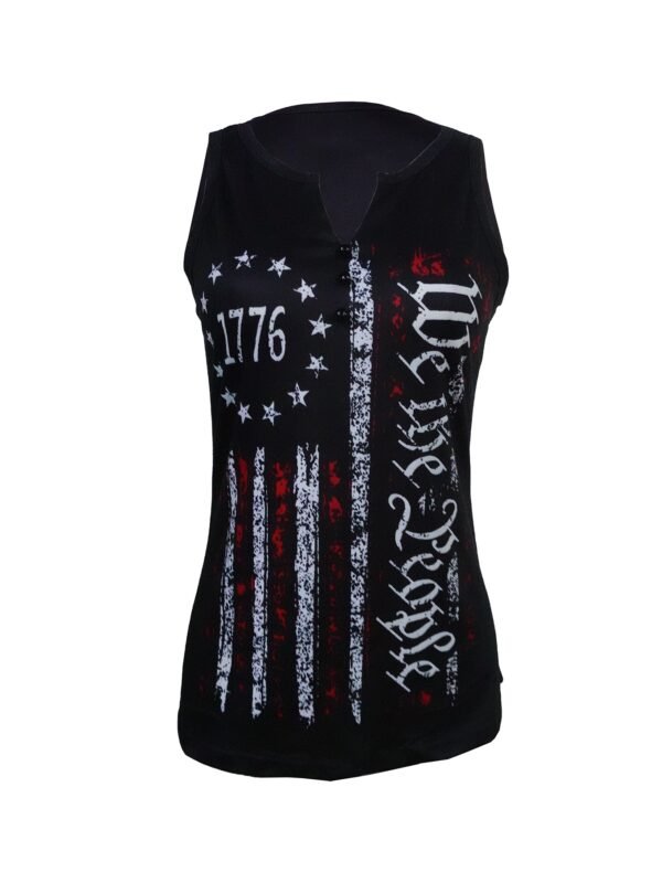 V-neck Printed Fashionable Camisole Vest - Image 2
