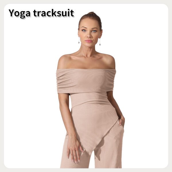 Women's Solid Color Off Shoulder Jumpsuits - Image 9
