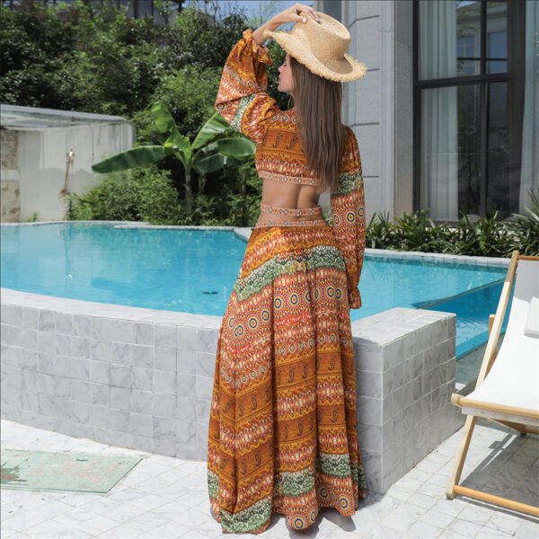 Floral Large Hem Dress - Image 8