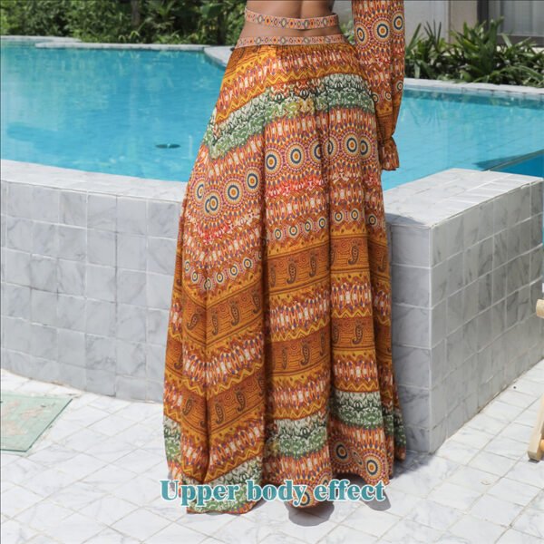 Floral Large Hem Dress - Image 6