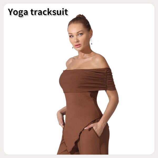Women's Solid Color Off Shoulder Jumpsuits - Image 8